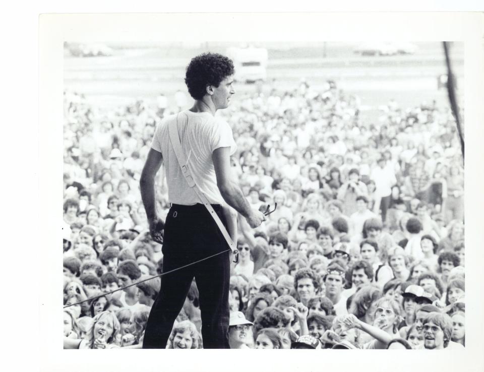 Donnie Iris is shown in concert decades ago. The band he co-founded, Donnie Iris and the Cruisers, will open for Journey on Saturday night at the Concert for Legends at Tom Benson Hall of Fame Stadium during the Pro Football Hall of Fame Enshrinement Festival.