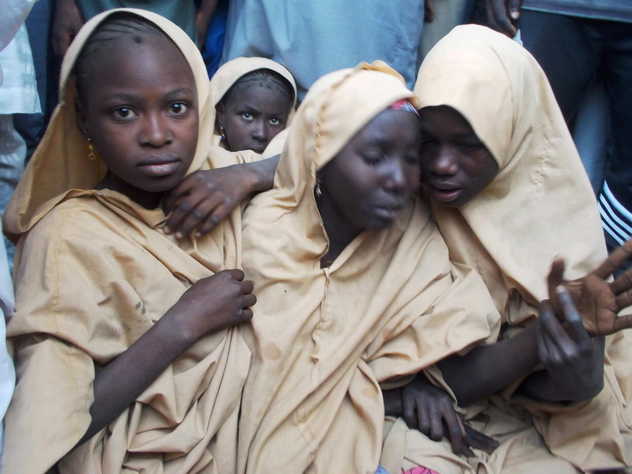 Some of the newly released Dapchi schoolgirls: Reuters