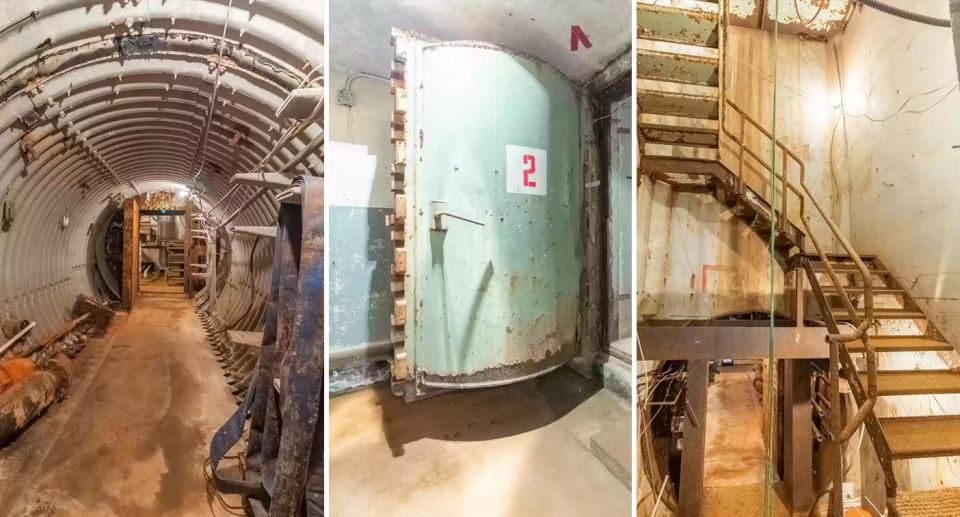 The lower level takes you down to where the nuclear missiles were once stored. Source: Realtor.com