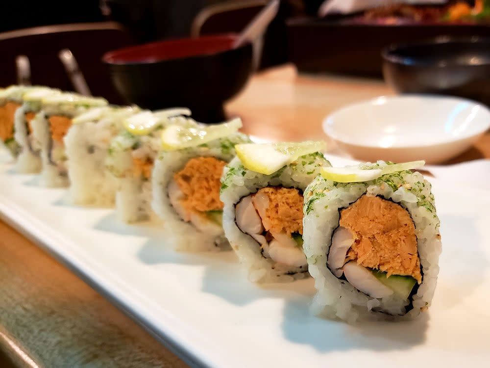 Sushi rolls at Cafe Sushi
