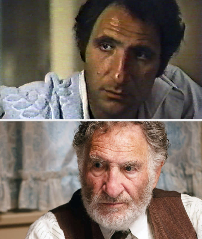 Above, a closeup of Judd in The Law; below, a closeup of him as the great-uncle in The Fablemans