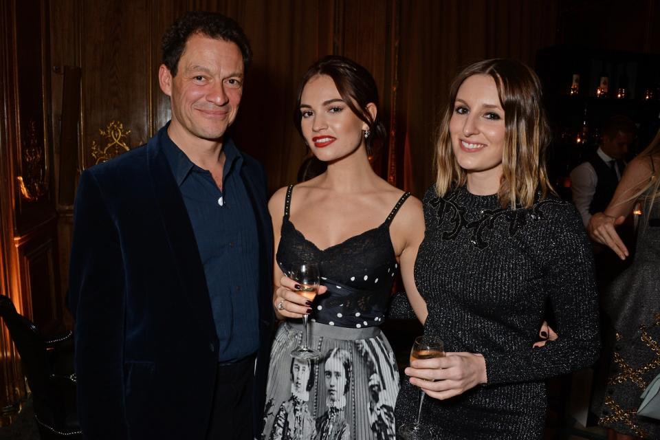 West, James and Laura Carmichael at the Harper's Bazaar Women Of The Year Awards 2018 (Dave Benett)