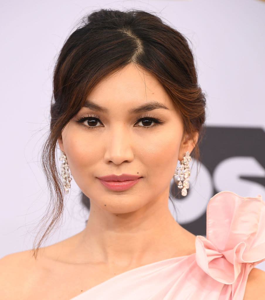 A closeup of Gemma Chan