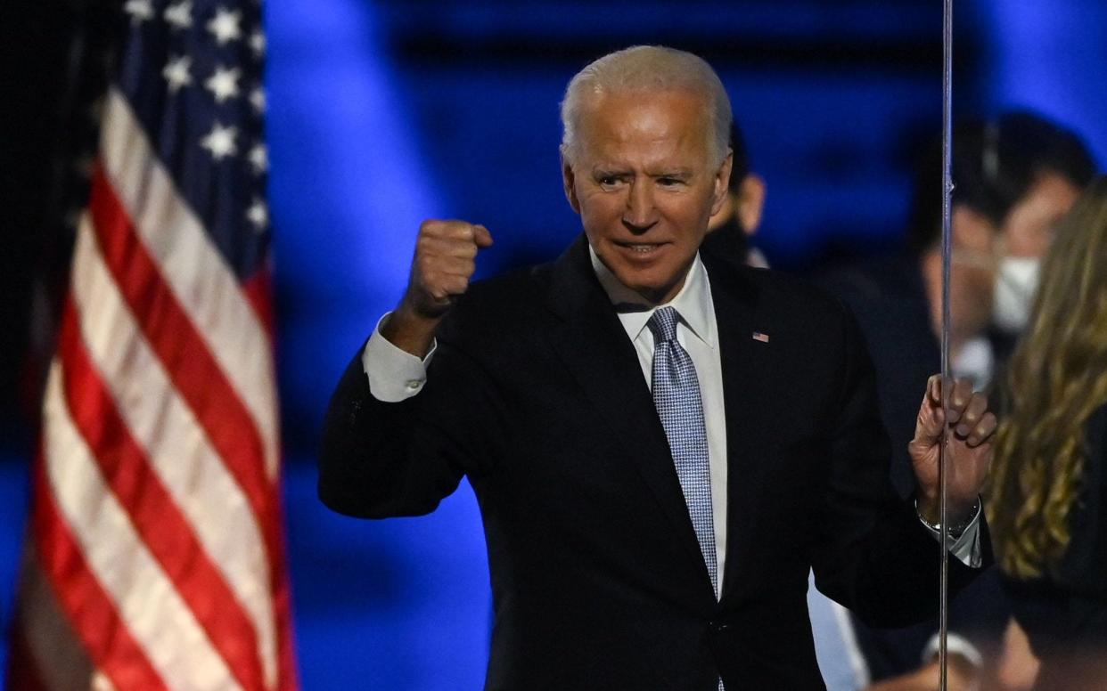 Joe Biden last week won the US presidential election  - JIM WATSON/AFP