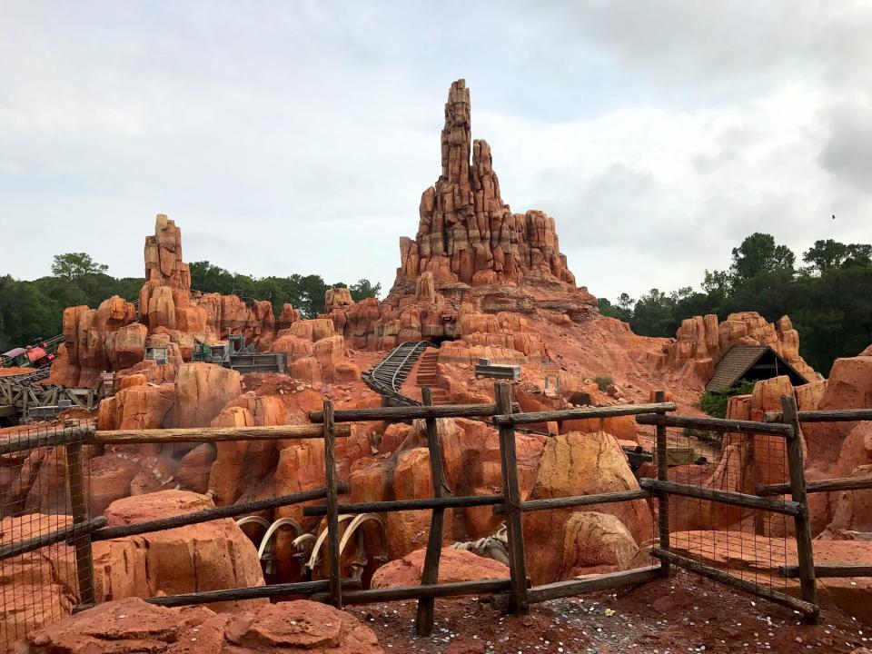 Big Thunder Mountain Railroad roller coaster Disney World 