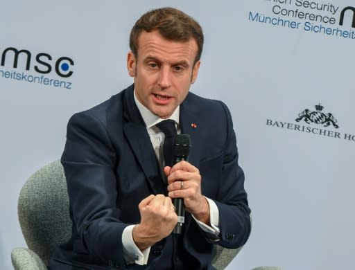 France's President Emmanuel Macron warned of a 'weakening of the West'