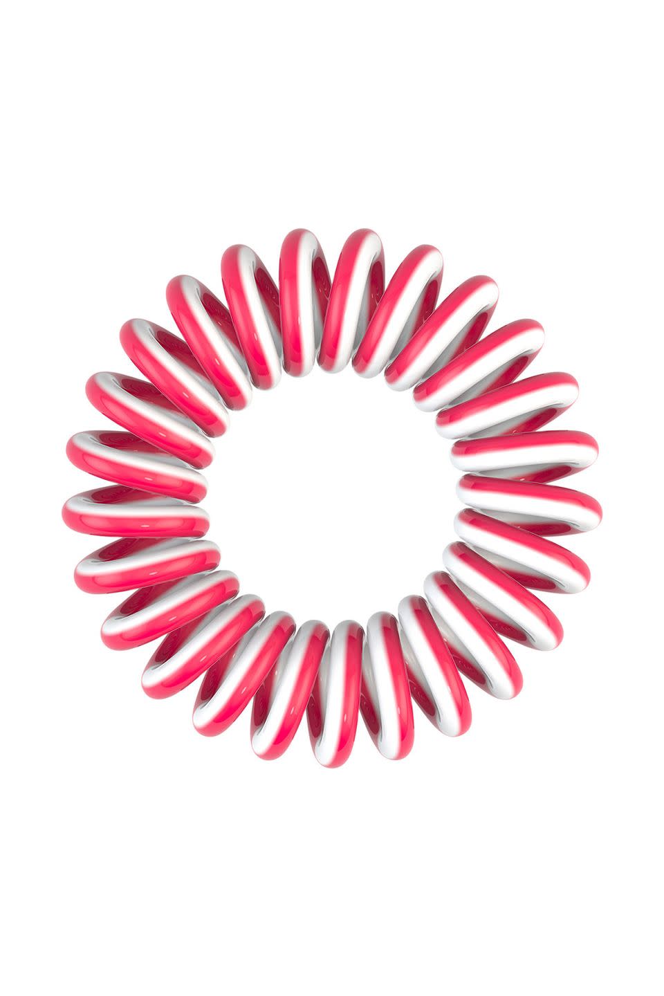 <p>It doesn't leave any dents, and it's lightly scented!</p><p>Invisibobble The Traceless Hair Ring Cheatday Collection in Donut Dream, $8 for three, <a href="https://www.ulta.com/" rel="nofollow noopener" target="_blank" data-ylk="slk:ulta.com;elm:context_link;itc:0" class="link ">ulta.com</a></p>