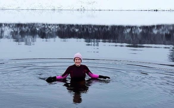 Just a couple of weeks ago Maria Lally and her friend were watched by a man when they went for a swim