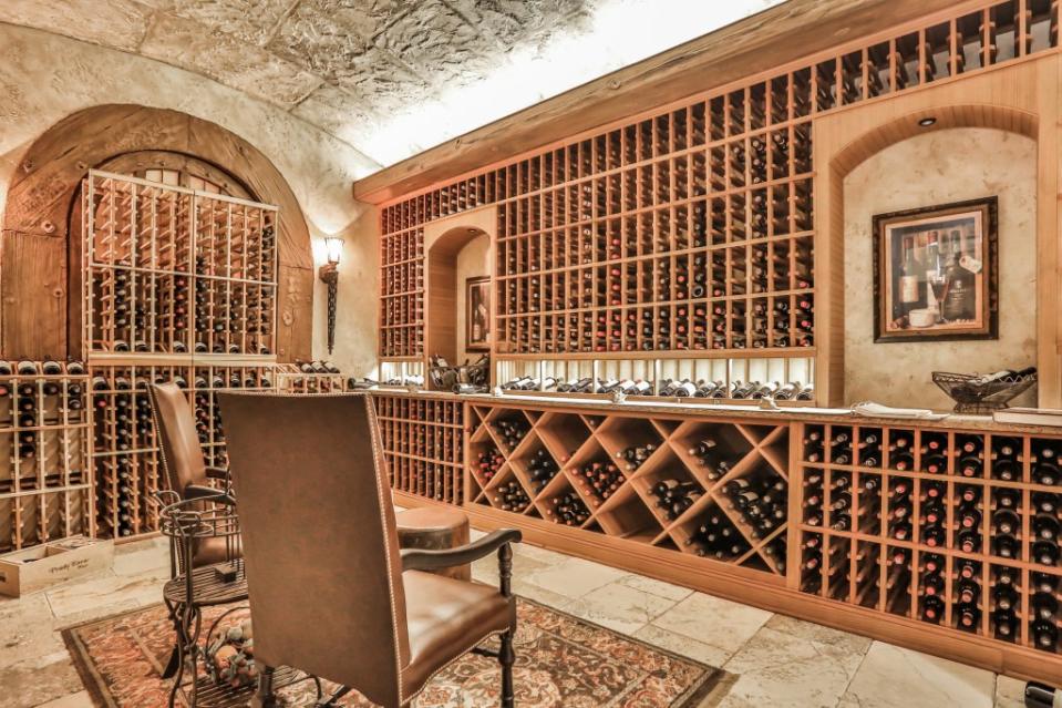 A 3,000-bottle wine cellar. Platinum Luxury Auctions