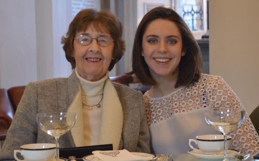 Eilidh with her grandmother, who spent summers in France with Agnès Chabrier