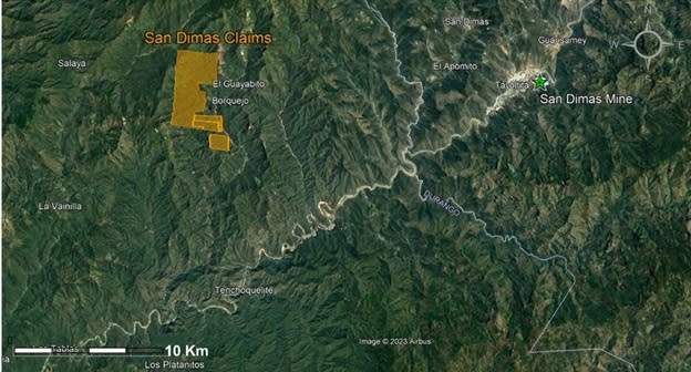 Figure 1: San Dimas Claims Location