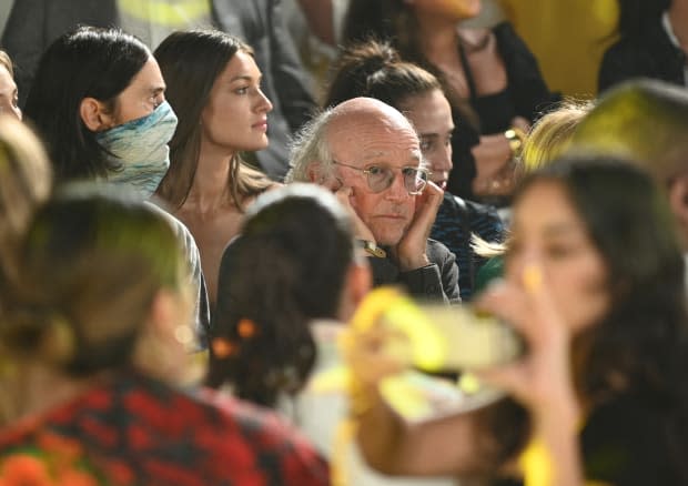 Larry David at Staud's Spring 2022 show — an all-time great New York Fashion Week moment.<p>Photo: Jenny Anderson/Getty Images</p>