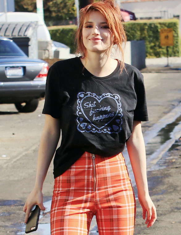 Bella Thorne out and about in LA in December 2017 (Rex)