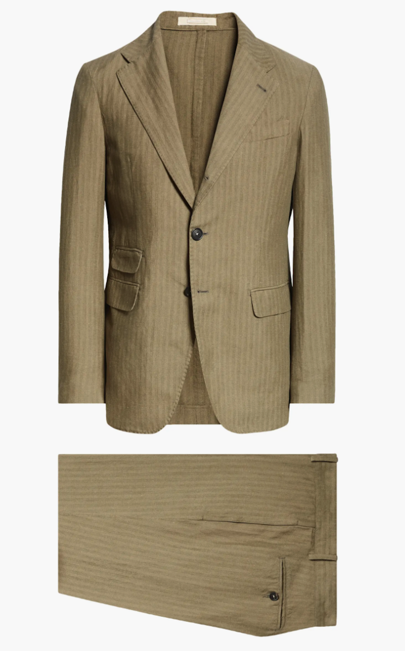 <p><a href="https://go.redirectingat.com?id=74968X1596630&url=https%3A%2F%2Fwww.nordstrom.com%2Fs%2Fsloop-stripe-linen-cotton-suit%2F7647352%3Fcolor%3DSALVIA%26size%3D40%2Bus%2B%252F%2B50%2Beu%26creative%3D57188496473%26device%3Dc%26network%3Dg%26acctid%3D21700000001689570%26dskeywordid%3D92700049880297046%26lid%3D92700049880297046%26ds_s_kwgid%3D58700005468292680%26ds_s_inventory_feed_id%3D97700000007631122%26dsproductgroupid%3D69973391393%26product_id%3D9847895%26merchid%3D1243147%26prodctry%3DUS%26prodlang%3Den%26channel%3Donline%26locationid%3D9004347%26targetid%3Daud-1024039078993%253Apla-69973391393%26campaignid%3D645573005%26adgroupid%3D9383650073%26gad_source%3D1%26gclid%3DCj0KCQjwwYSwBhDcARIsAOyL0fikfGcJcUpRbjGIJrGHqnHpJzMlmxdIWeCMLbsJzXG9rYpIODEM6jgaAgICEALw_wcB%26gclsrc%3Daw.ds&sref=https%3A%2F%2Fwww.esquire.com%2Fstyle%2Fmens-fashion%2Fg40167209%2Fbest-linen-suits-for-men%2F" rel="nofollow noopener" target="_blank" data-ylk="slk:Shop Now;elm:context_link;itc:0;sec:content-canvas" class="link rapid-noclick-resp">Shop Now</a></p><p>Sloop Stripe Linen & Cotton Suit</p><p>nordstrom.com</p><p>$1970.00</p>