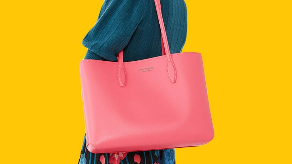 Keep your essentials together in style with the Kate Spade All Day Large Tote on sale for 27% off right now.