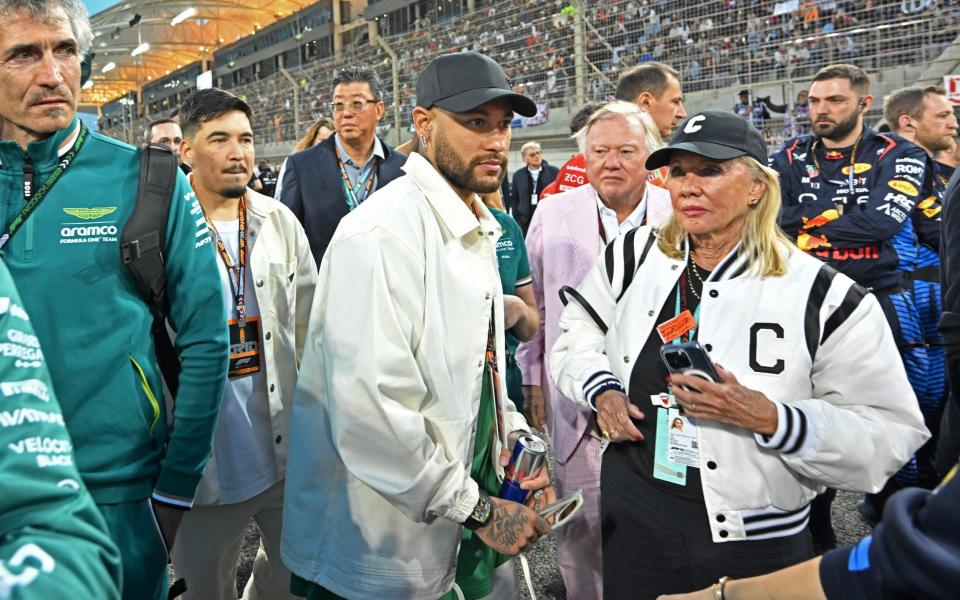 Neymar at the Bahrain Grand Prix in March