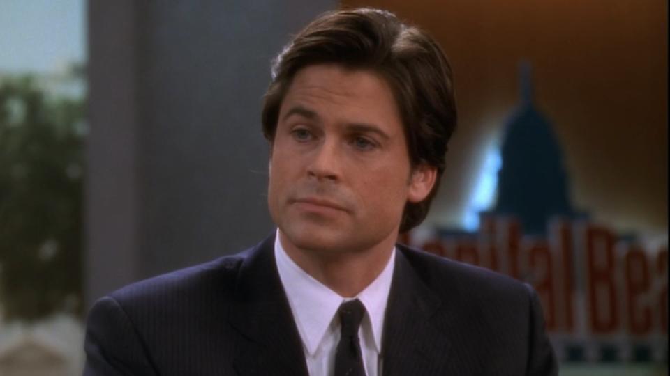 Rob Lowe as Sam Seaborn on The West Wing.
