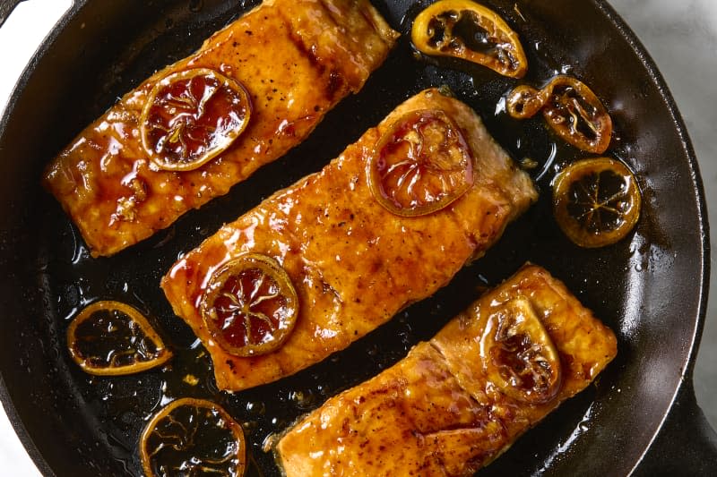 Lemon-Soy Glazed Salmon 