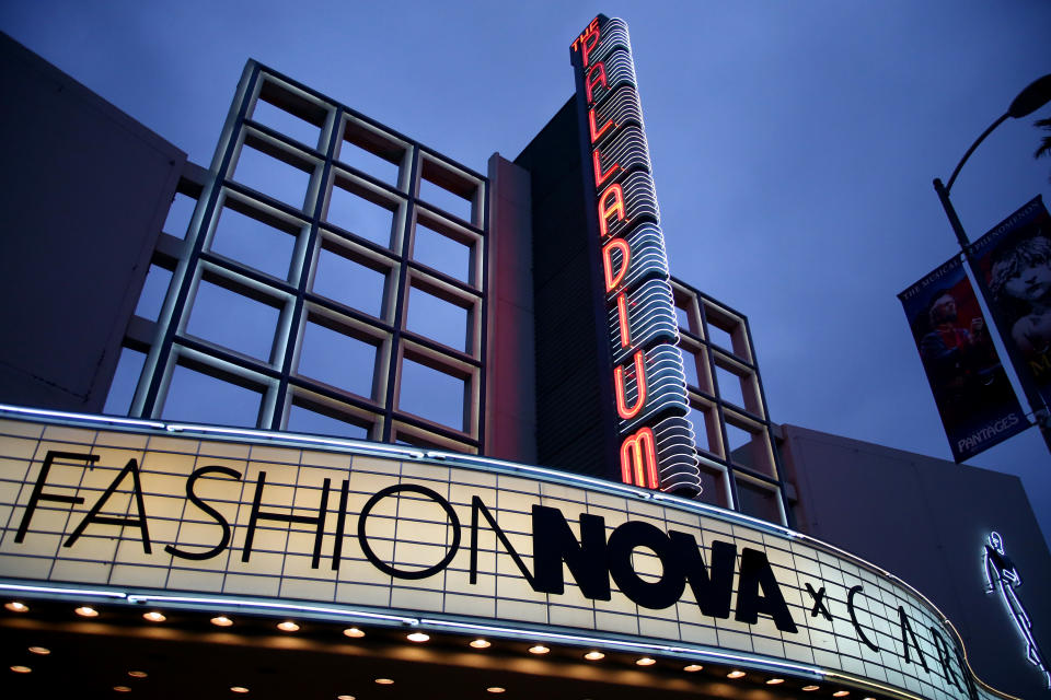 LOS ANGELES, CA - MAY 08:  Signage is seen as Fashion Nova Presents: Party With Cardi at Hollywood Palladium on May 8, 2019 in Los Angeles, California.  (Photo by Tommaso Boddi/Getty Images for Fashion Nova)