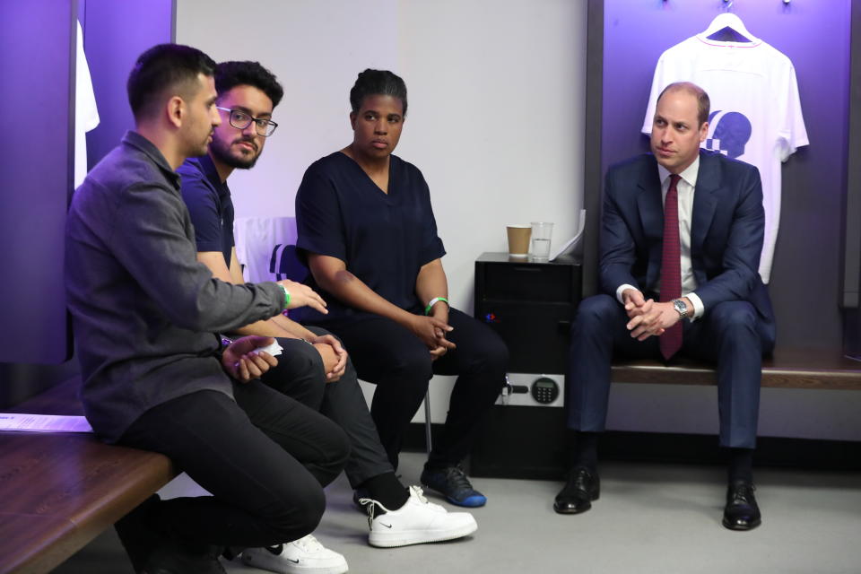 The duke joined a discussion with grassroots football players, coaches and fans from clubs across the country ahead of the launch. [Photo: Getty]