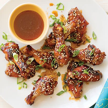 Honey-Sesame Grilled Chicken Wings