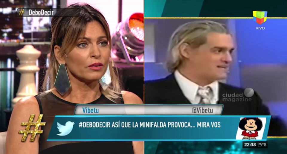 “A mí me pasó; le puse límite y fue peor”, reveló Mazzocco en ‘Debo Decir’, el programa de Luis Novaresio. Foto: Captura TV