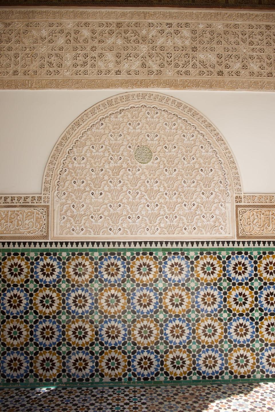 The Ben Youssef Madrasa in Marrakech. Abbey Stockstill, <a href="http://creativecommons.org/licenses/by/4.0/" rel="nofollow noopener" target="_blank" data-ylk="slk:CC BY;elm:context_link;itc:0;sec:content-canvas" class="link ">CC BY</a>