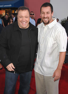 Adam Sandler and Kevin James at the premiere of Universal Pictures' I Now Pronounce You Chuck & Larry