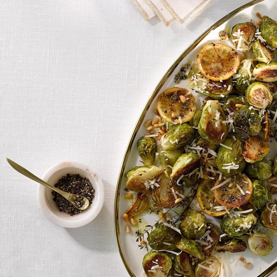 Garlic-Parmesan Roasted Brussels Sprouts