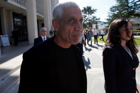 Venture capitalist Vinod Khosla exits San Mateo County Superior Court in Redwood City, California, U.S., May 12, 2014. REUTERS/Stephen Lam/Files