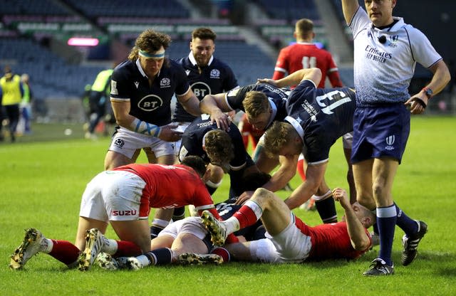 Stuart Hogg's double proved in vain for the home side 