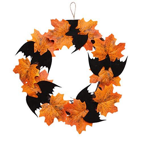 26) Halloween Maple Wreath