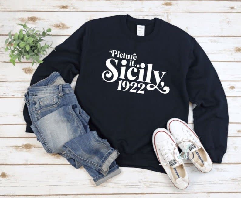 Picture it Sicily 1922 Shirt | Golden Girls Sweatshirt | women's men's crewneck | TV Show Sweater, Fall Sweater, Retro Shirt, Christmas gift