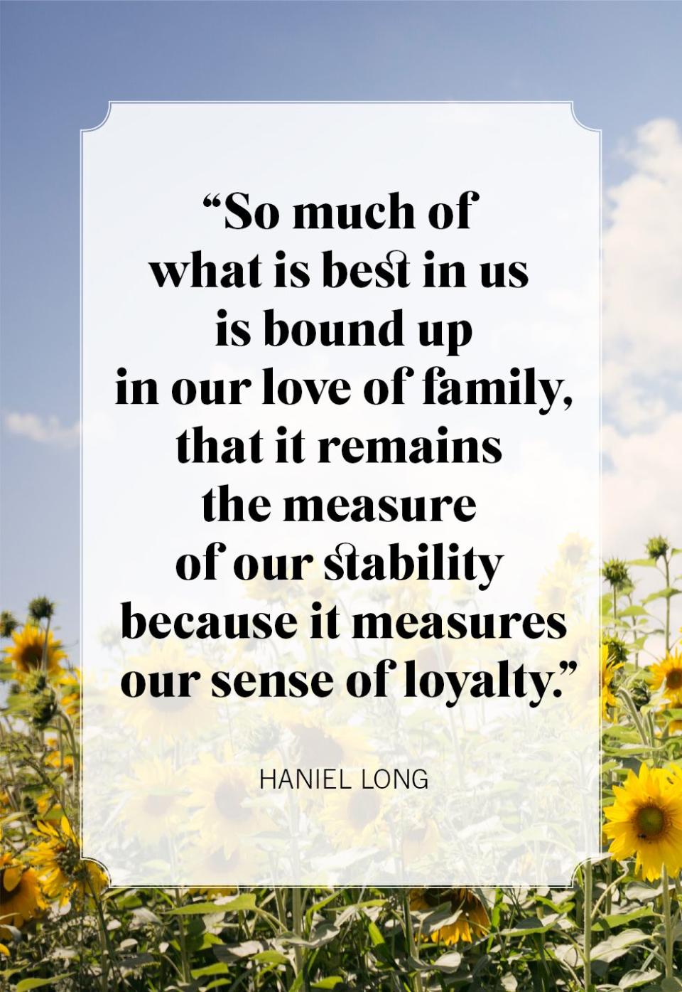 family quotes haniel long