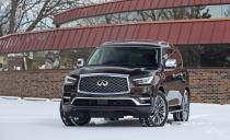 <p>Priced lower than many key competitors, including the stubbier of the two Cadillac Escalades, the GMC Yukon Denali, and Lincoln Navigator, <a rel="nofollow noopener" href="https://www.caranddriver.com/infiniti/qx80" target="_blank" data-ylk="slk:Infiniti's QX80;elm:context_link;itc:0;sec:content-canvas" class="link ">Infiniti's QX80</a> ranks as almost a deal. Still, the QX80 costs more than the Nissan Armada on which it is based; though it is more stylish and luxuriously appointed, one can equip the Nissan with pretty much the same features for less money. Should the Infiniti's slicker looks get you, however, there is plenty to like, including the muscular-sounding 400-hp V-8 and smooth ride (just stay away from the available 22-inch wheels). Sticking points include the outdated infotainment system, poor fuel economy, and lack of cargo space behind the third-row seats.</p>