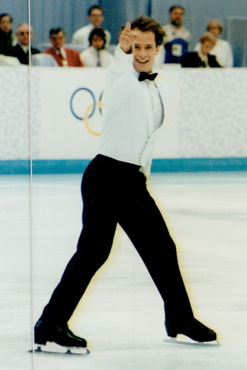 <p>Despite winning World's every year in between the 1988 Olympics and the 1992 Olympics, Canadian skater Kurt Browning didn't take home an Olympic medal, but that in no way diminishes <a rel="nofollow noopener" href="http://www.starsonice.ca/skater-detail.html?sid=3" target="_blank" data-ylk="slk:his impressive legacy;elm:context_link;itc:0;sec:content-canvas" class="link ">his impressive legacy</a>. Browning landed <a rel="nofollow noopener" href="https://www.youtube.com/watch?v=KVecIlHmSG0" target="_blank" data-ylk="slk:the first quadruple jump;elm:context_link;itc:0;sec:content-canvas" class="link ">the first quadruple jump</a> ever in a competition, and his skill matched with his impressive ice footwork helped him become a four-time World Champion. Since retiring from competing, he's choreographed programs for everyone from Tara Lipinski to Patrick Chan. </p>