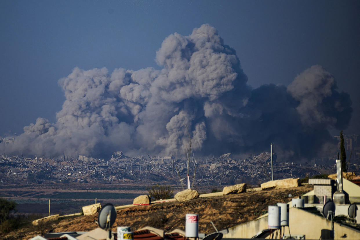 Israeli strikes in northern Gaza (John MacDougall / AFP - Getty Images)