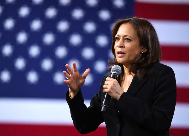 La candidata demócrata a la vicepresidencia, Kamala Harris.