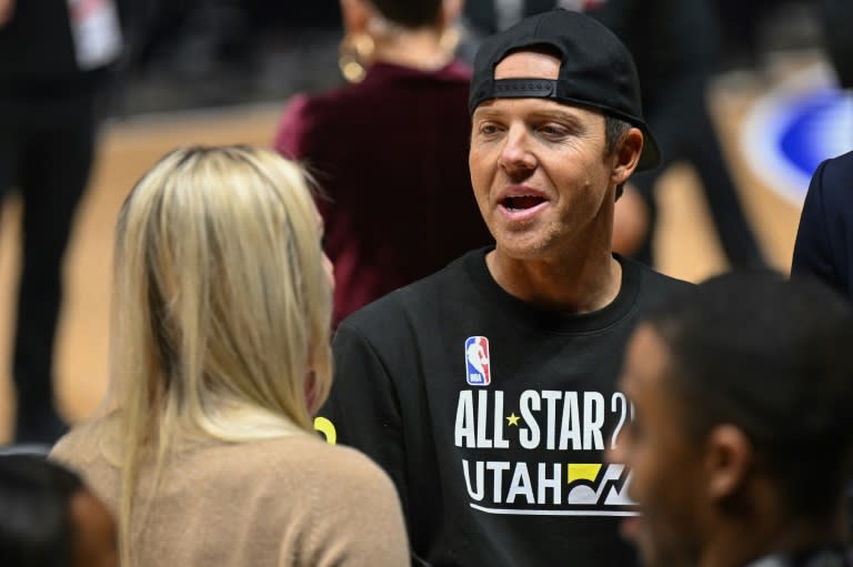 Ryan Smith owner of the Utah Jazz has purchased the <a class="link " href="https://sports.yahoo.com/nhl/teams/arizona/" data-i13n="sec:content-canvas;subsec:anchor_text;elm:context_link" data-ylk="slk:Arizona Coyotes;sec:content-canvas;subsec:anchor_text;elm:context_link;itc:0">Arizona Coyotes</a> and will move the team to Utah (Patrick T. Fallon)