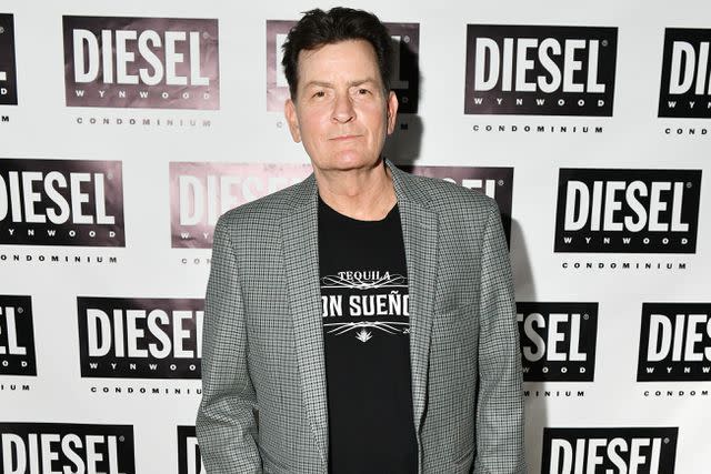 <p>Craig Barritt/Getty for Diesel</p> Charlie Sheen