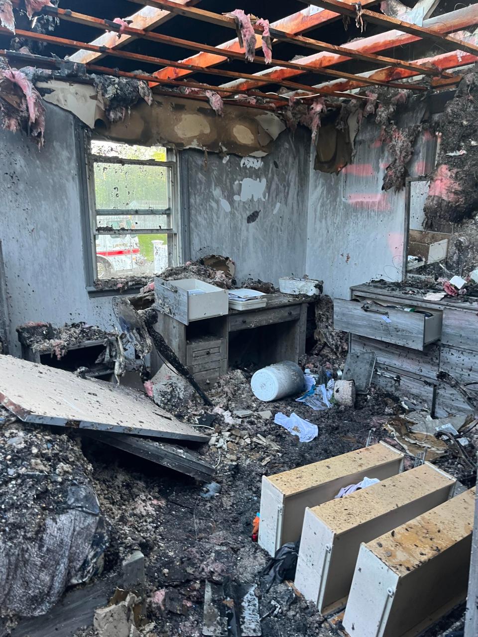 A Swansea house that was home to seven people and four pets was destroyed by a fire on Friday, May 26.