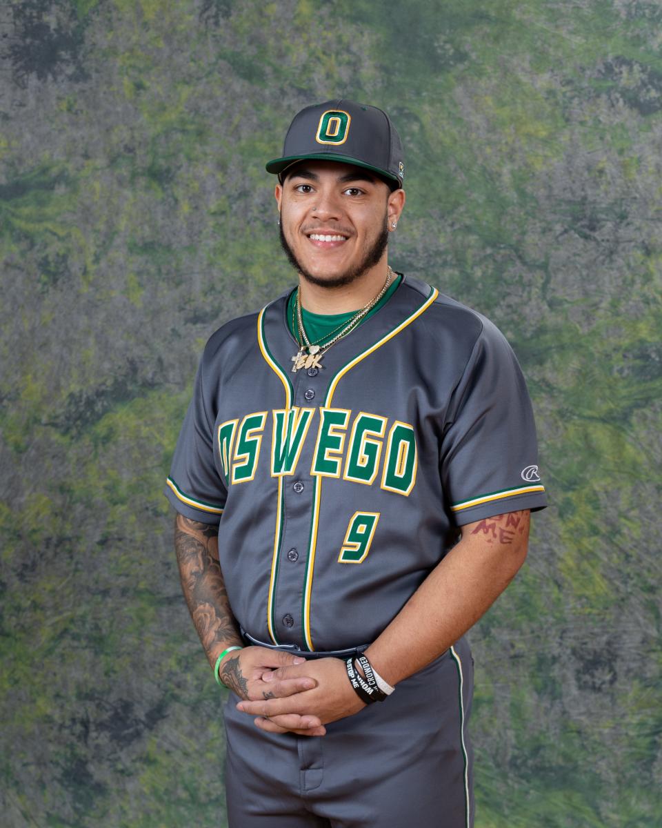 Tishawn Featherstone of Port Jervis and SUNY Oswego was named the SUNYAC baseball rookie of the year. CHUCK PERKINS/For SUNY Oswego Athletics