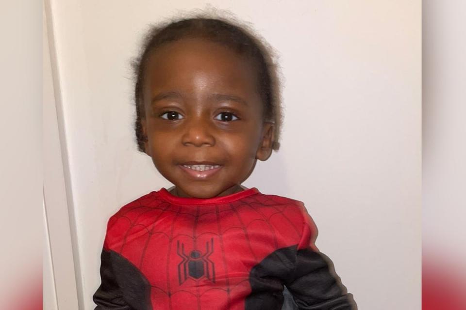Xielo, 2, in a Spiderman costume (Leicestershire Police/PA Wire)