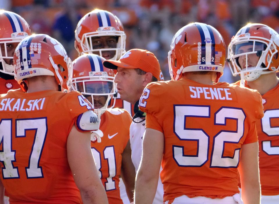 Clemson was wrapping up practice when they heard a crash happen near the facility. (Getty)