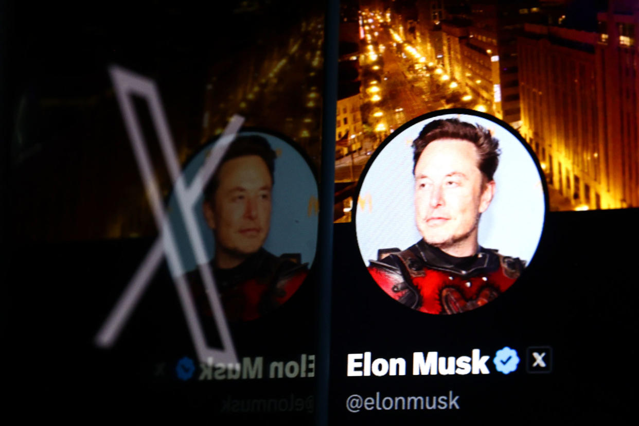 Elon Musk; Twitter; X Jakub Porzycki/NurPhoto via Getty Images