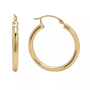 gold hoop earrings