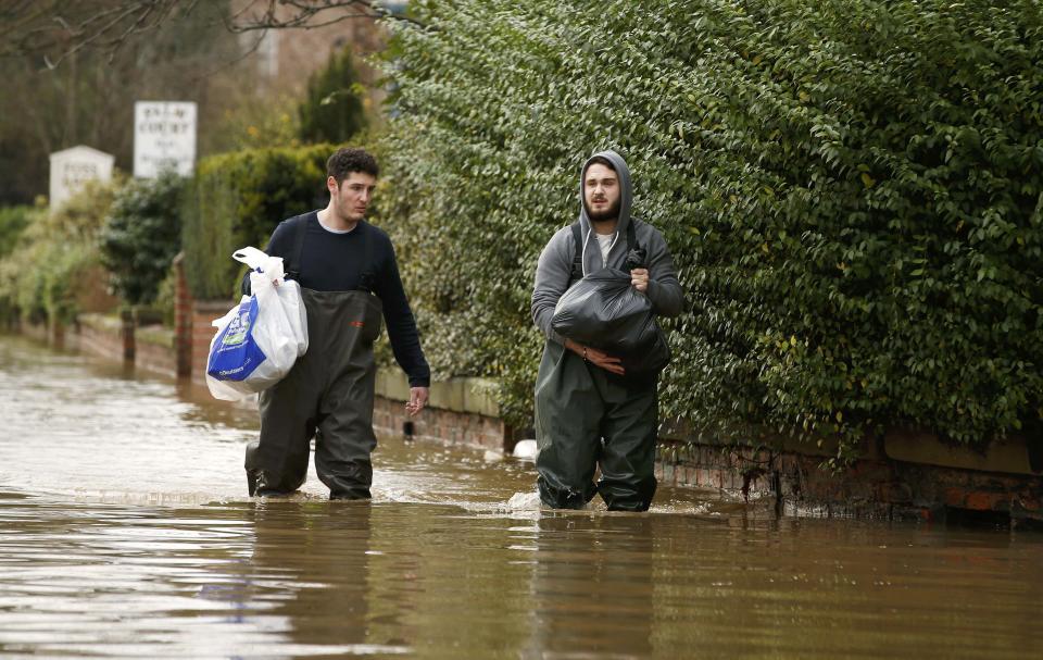 Severe flooding in northern England