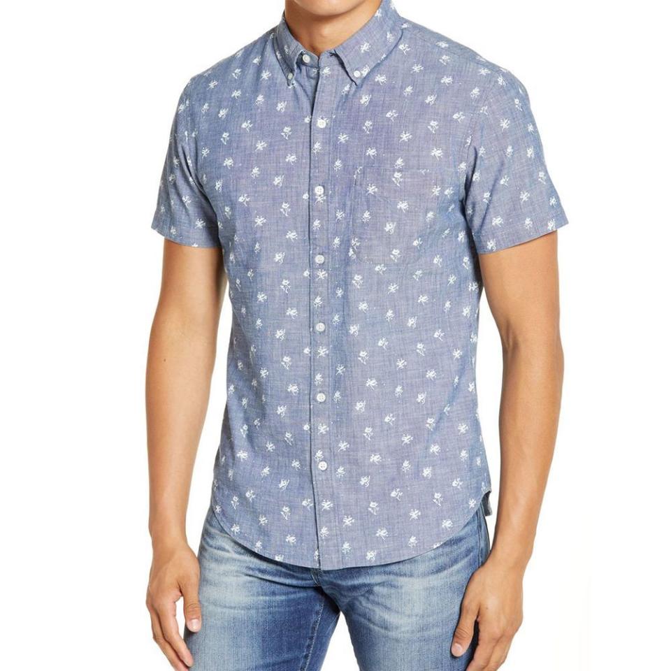 Bonobos Slim Fit Short Sleeve Button-Down Shirt