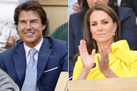 <p>Cruise and Kate had another run-in just two months later at the women's final of the 2022 Wimbledon tennis tournament in London, <a href="https://people.com/royals/kate-middleton-returns-to-wimbledon-for-finals-sits-near-tom-cruise/" rel="nofollow noopener" target="_blank" data-ylk="slk:where he sat a few rows behind her.;elm:context_link;itc:0;sec:content-canvas" class="link ">where he sat a few rows behind her.</a></p>