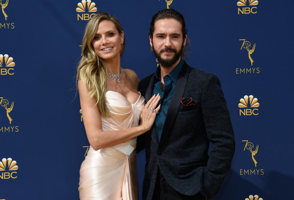 Heidi Klum and Tom Kaulitz at the 70th Annual Primetime Emmy Awards on Sept. 17, 2018. (Photo: Kevork Djansezian/NBC/NBCU Photo Bank via Getty Images)
